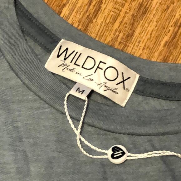 Wildfox Blue and Gray Heathered “I’m An Expert” Graphic Tee Shirt Size Medium - Picture 6 of 6